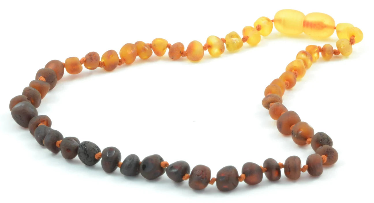 Rainbow Raw Amber Baby Necklace