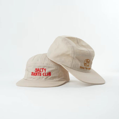 Salty skate club- Oatmeal/Red