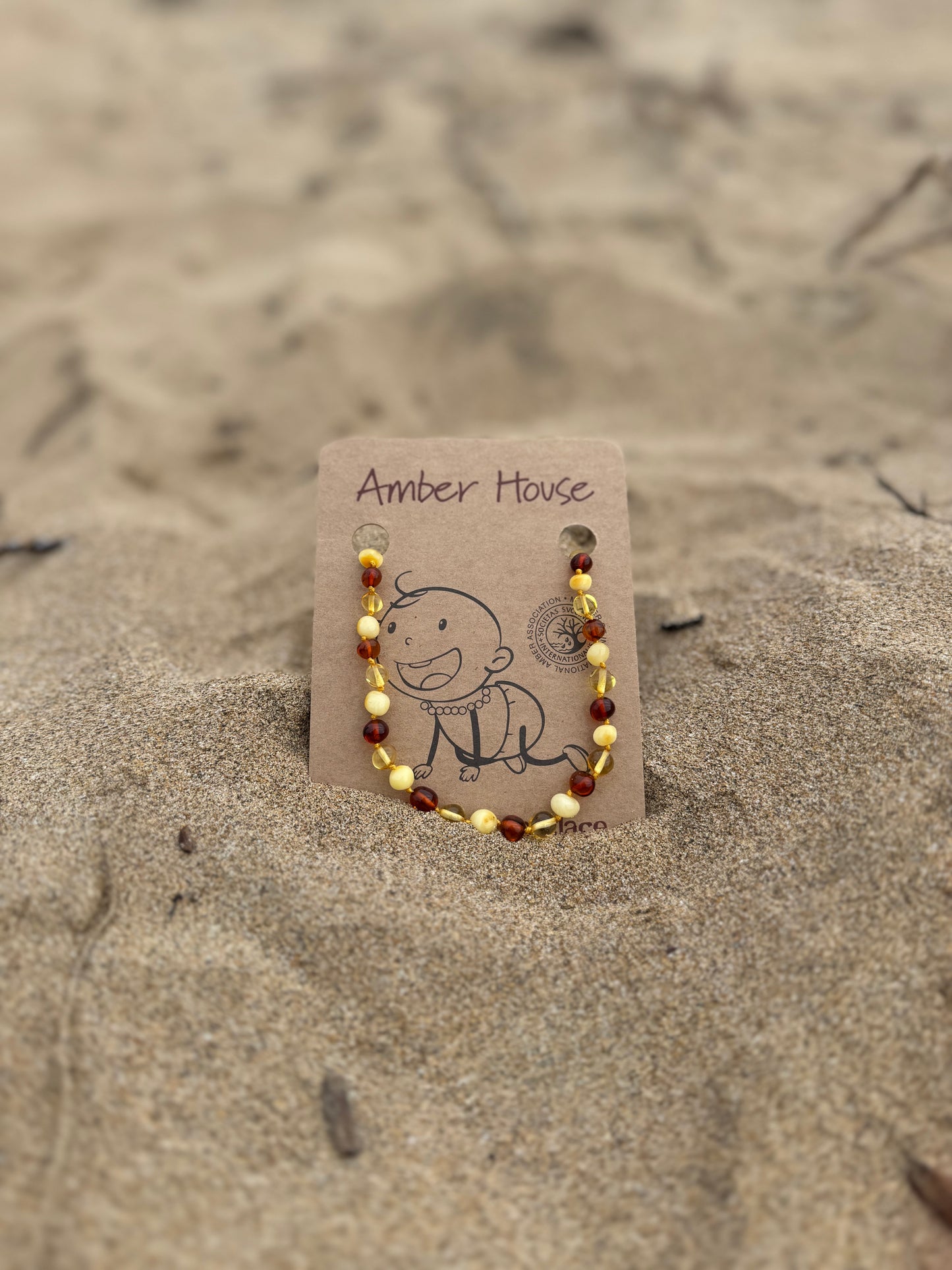 Baby Light Multi Amber Necklace