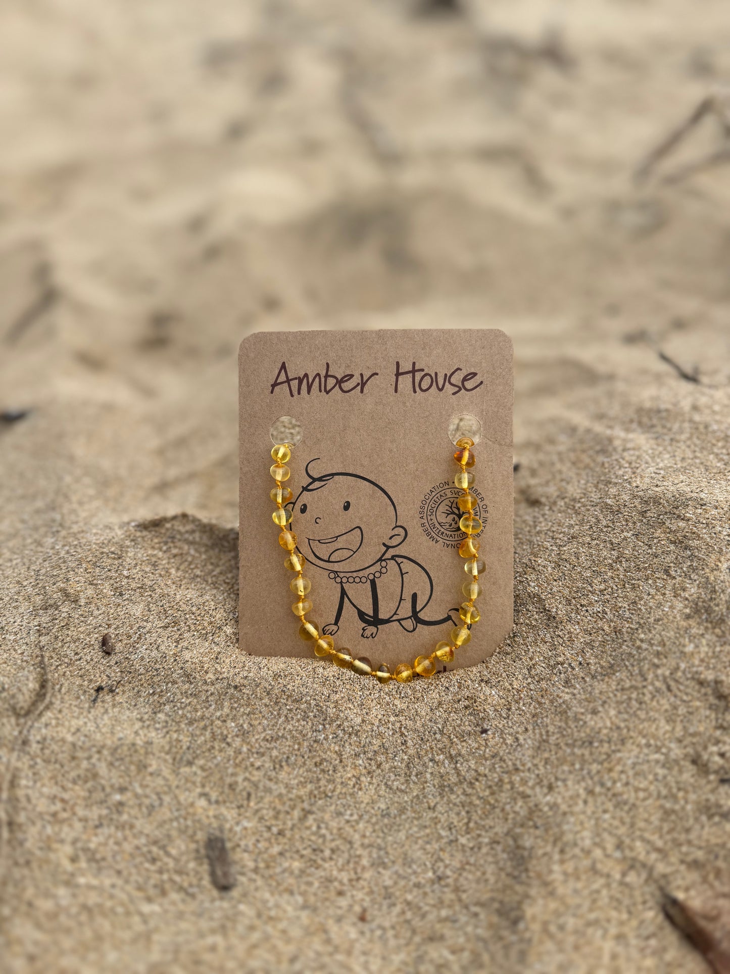 GOLDEN HONEY AMBER NECKLACE- Baby